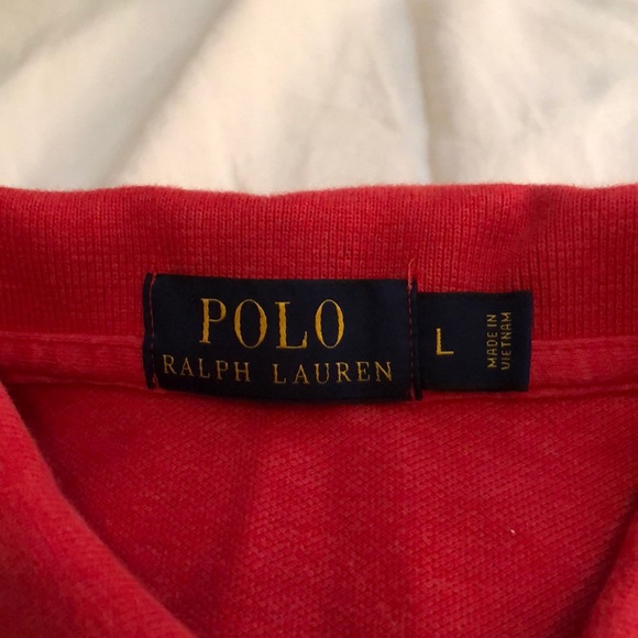 Large Red Men’s Ralph Lauren Polo - Picture 3 of 4